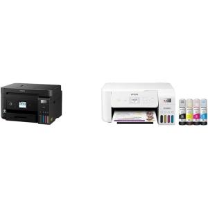 imageEpson EcoTank ET4850 Wireless AllinOne CartridgeFree Supertank Printer with Scanner Copier Fax ADF and Ethernet White RenewedET4850B