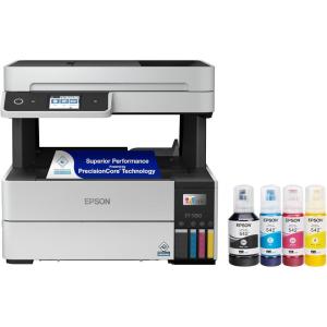 imageEpson EcoTank Pro ET5170 Wireless Color AllinOne Supertank Printer with Scanner Copier Fax Plus Auto Document Feeder White LargeET5150 Renewed