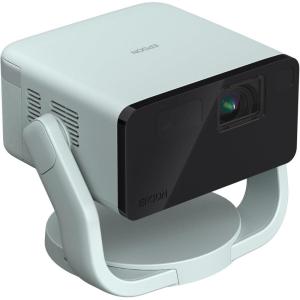 imageEpson EpiqVision Mini EF22 Portable Smart Laser Projector Bright 1000 Lumens FHD 1080p HDR 3Chip 3LCD Google TV Netflix Swivel Stand Stereo Speakers Outdoor BackyardHome Theater  BlueOpal Green