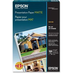 imageEpson Presentation Paper MATTE 11x17 Inches 100 Sheets S041070White