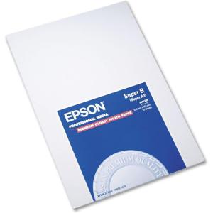 imageEpson S041727 Premium Photo Paper 68 lbs HighGloss 4 x 6 Pack of 100 SheetsWhite13x19 Inches