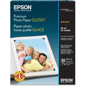 imageEpson S041727 Premium Photo Paper 68 lbs HighGloss 4 x 6 Pack of 100 SheetsWhite85x11 Inches