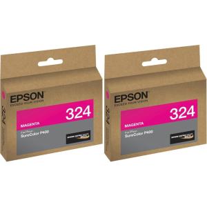 imageEpson T324320 Epson UltraChrome HG2 Ink MagentaStandard Pack of 2
