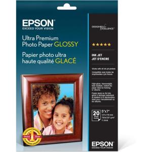 imageEpson Ultra Premium Photo Paper GLOSSY 5x7 Inches 20 Sheets S041945Value not found