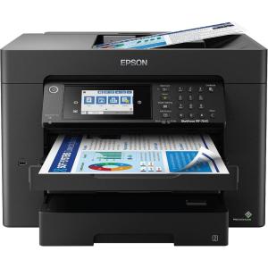 imageEpson Workforce Pro WF7820 Wireless AllinOne WideFormat Printer with Auto 2Sided Print 13quot x 19quot Copy Scan ampamp Fax 50Page ADF 250sheet Paper Capacity Works with Alexa Large BlackWF7840 Renewed