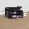 imageEpson Workforce ET3750 EcoTank Wireless Color AllinOne Supertank Printer with Scanner Copier and Ethernet Renewed BlackCyanMagenta and Yellow 148quot x 137quot x 91quot