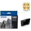 imageEPSON 232 Claria Ink Standard Capacity Black Cartridge T232120S Works with WorkForce WF2930 WF2950 Expression XP4200 XP4205INKJET
