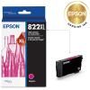 imageEPSON 822 DURABrite Ultra Ink High Capacity Magenta Cartridge T822XL320S Works with WorkForce Pro WF3820 WF3823 WF4820 WF4830 WF4833 WF4834Ink