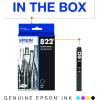 imageEPSON 822 DURABrite Ultra Ink Standard Capacity Black Cartridge T822120S Works with WorkForce Pro WF3820 WF3823 WF4820 WF4830 WF4833 WF48341 Count Pack of 2