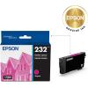 imageEpson 232 Claria Ink Standard Capacity Magenta Cartridge T232320S Works with Workforce WF2930 WF2950 Expression XP4200 XP4205