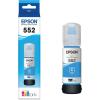 imageEpson 552 EcoTank Ink Ultrahigh Capacity Bottle Cyan T552220S Works with EcoTank Photo ET8500 ET85501 Count Pack of 2
