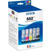 imageEPSON 552 EcoTank Ink Ultrahigh Capacity Bottle Five Color Combo Pack T552920S Works with EcoTank Photo ET8500 ET8550Ink