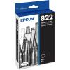 imageEPSON 822 DURABrite Ultra Ink Standard Capacity Black Cartridge T822120S Works with WorkForce Pro WF3820 WF3823 WF4820 WF4830 WF4833 WF48341 Count Pack of 1