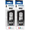 imageEpson 552 EcoTank Ink Ultrahigh Capacity Bottle Photo Black T552120S Works with EcoTank Photo ET8500 ET85501 Count Pack of 2