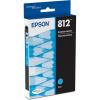 imageEpson 812 DURABrite Ultra Ink Standard Capacity Cyan Cartridge T812220S Works with Workforce Pro WF7310 WF7820 WF7840 Workforce ECC70001 Count Pack of 1