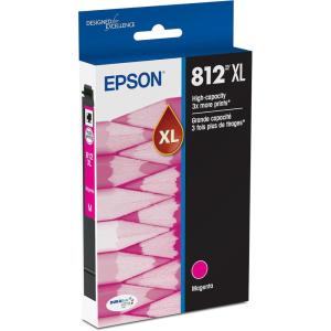 imageEPSON 812 DURABrite Ultra Ink High Capacity Magenta Cartridge T812XL320S Works with WorkForce Pro WF7310 WF7820 WF7840 WorkForce ECC7000Ink