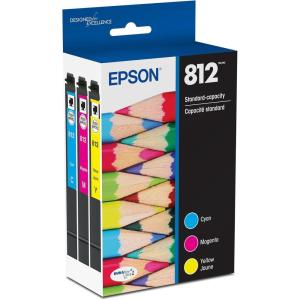 imageEPSON 812 DURABrite Ultra Ink Standard Capacity Color Combo Pack T812520S Works with WorkForce Pro WF7310 WF7820 WF7840 WorkForce ECC7000Ink