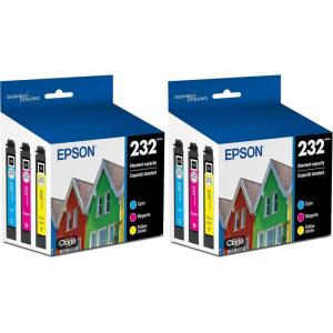 imageEpson 232 Claria Ink Standard Capacity Color Combo Pack T232520S Works with Workforce WF2930 WF2950 Expression XP4200 XP4205Standard Capacity Pack of 2