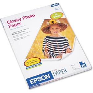 imageEpson S041649 Glossy Photo Paper 52 lbs Glossy 812 x 11 Pack of 50 Sheets