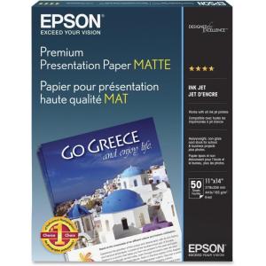 imageEpson S041468 Borderless Matte Paper Bright White 11 In X 14 In11 In X 14 In