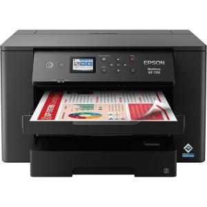imageEpson Workforce Pro WF7310 Wireless WideFormat Printer with Print up to 13quot x 19quot Auto 2Sided Printing 500sheet Paper Capacity Renewed
