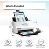 image:imageEpson RapidReceipt RR620W Wireless amp USB HighSpeed AI amp Cloud Ready Desktop Color Duplex Receipt amp Document Scanner for Mac amp PC up to 45 ppm 43 Color Touchscreen 100Page Auto Document FeederRR620W