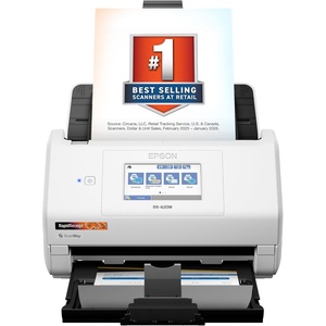 image:imageEpson RapidReceipt RR620W Wireless amp USB HighSpeed AI amp Cloud Ready Desktop Color Duplex Receipt amp Document Scanner for Mac amp PC up to 45 ppm 43 Color Touchscreen 100Page Auto Document FeederRR620W