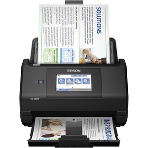 image:imageEpson Workforce ES590W Wireless amp USB HighSpeed AI amp Cloud Ready Desktop Color Duplex Document Scanner for Mac amp PC up to 45 ppm Large 43 Color Touchscreen 100Page Auto Document FeederES580W