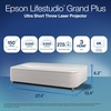 image:imageEpson Lifestudio Grand Plus Ultra Short Throw Laser Projector 4000 Lumens of Color and White Brightness 4K Display Technology Sound by Bose and BuiltIn Google TV 3Chip 3LCD Technology  BlackWhite